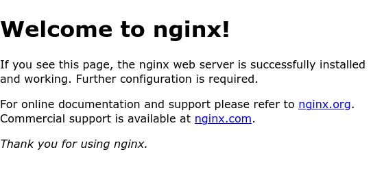 Welcome to nginx!